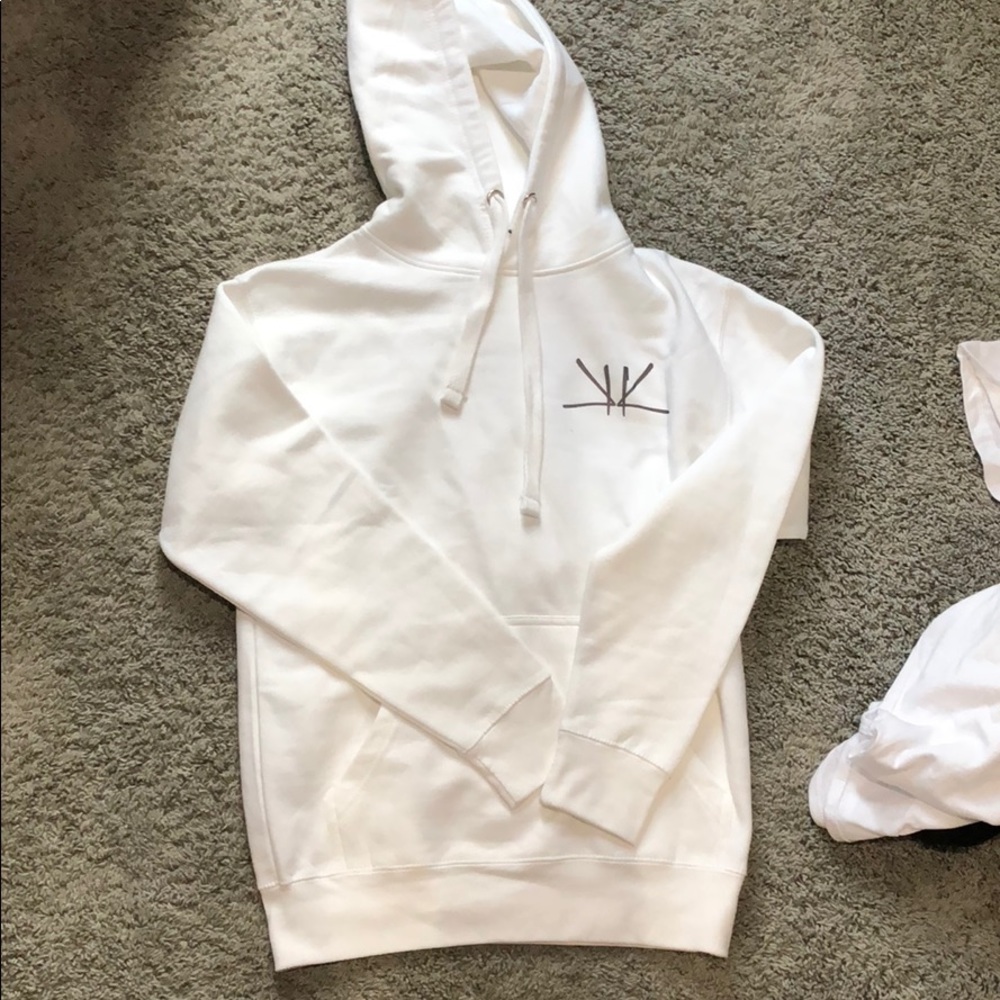 White hoodie comfy new